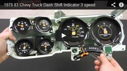 1979-83 Fullsize Chevy & GMC Truck Shift Indicator 3 speed