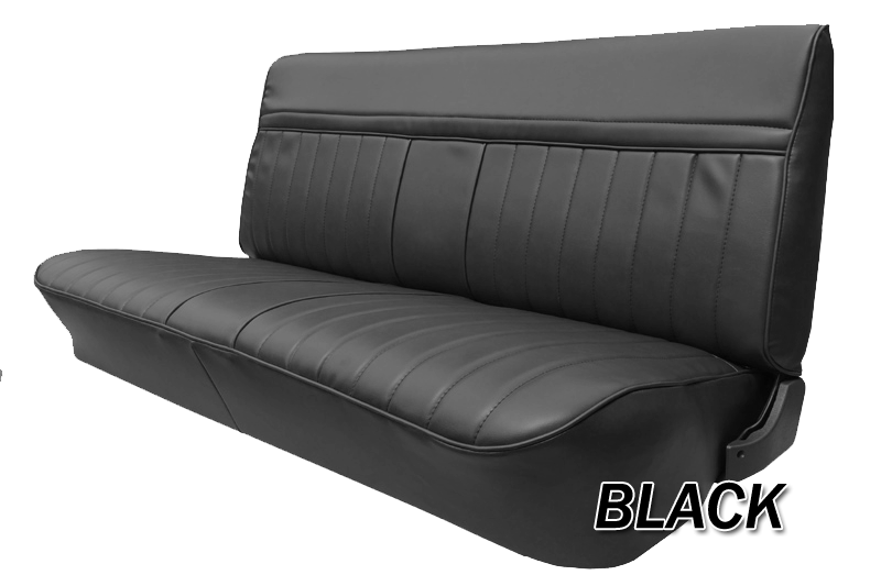 1981 91 Fullsize Chevy Gmc Crew Cab Truck Rear Vinyl Bench Seat Cover With Horizontal Band Covers And Cushions Usa1 Interiors - Bench Seat Covers For Chevy Trucks