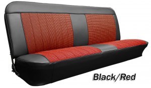 1969-72 Chevy & GMC Truck Houndstooth Bench Seat Cover 3inch Pleats with Horizontal Band