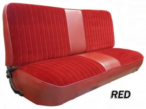 1973-79 F-Series Ford Truck Vinyl & Cloth Bench Seat Cover 2inch Pleats